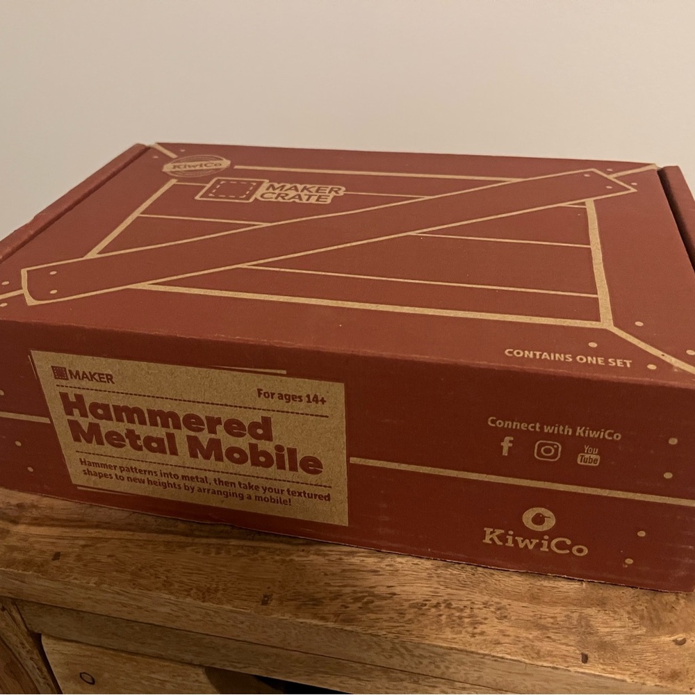 KiwiCo Maker Crate, Hammered Metal Mobile